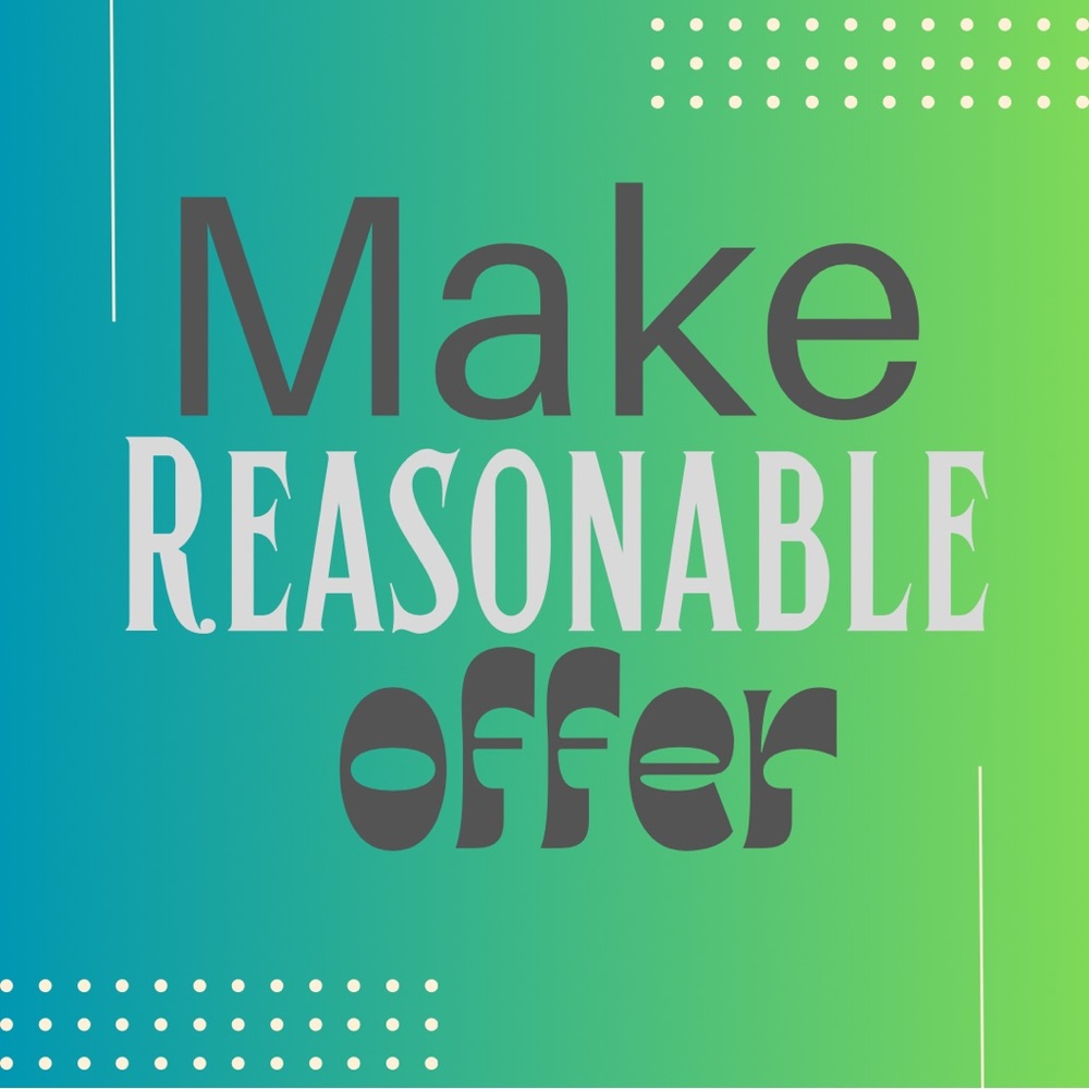 Like an item? Make me a reasonable offer.